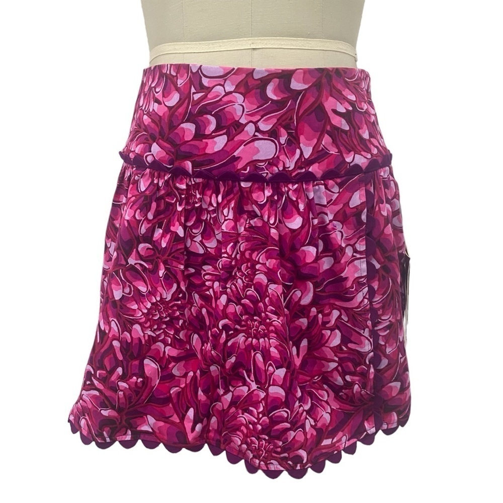 Women’s Scallop Floral Wrap Midi Skirt Kika Vargas Pink Size 2